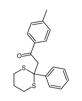2-(2-Phenyl-1,3-dithian-2-yl)-4'-methylacetophenon Structure