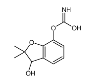 (3-hydroxy-2,2-dimethyl-3H-1-benzofuran-7-yl) carbamate结构式