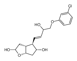 (3aR,4R,5R,6aS)-4-((E)-4-(3-chlorophenoxy)-3-hydroxybut-1-en-1-yl)hexahydro-2H-cyclopenta[b]furan-2,5-diol picture