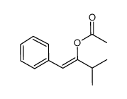 Acetic acid 2-methyl-1-[1-phenyl-meth-(Z)-ylidene]-propyl ester Structure