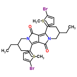 3,6-双(5-溴噻吩-2-基)-2,5-双(2-乙基己基)吡咯并[3,4-c]吡咯-1,4(2H,5H)-二酮图片