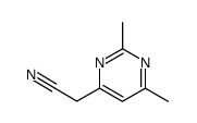 2-(2,6-dimethylpyrimidin-4-yl)acetonitrile structure