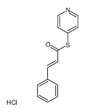 (E)-3-Phenyl-thioacrylic acid S-pyridin-4-yl ester; hydrochloride结构式