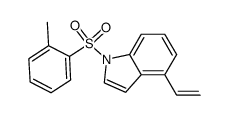 1-[(2-methylphenyl)sulfonyl]-4-vinyl-1H-indole结构式