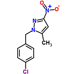 1-(4-CHLORO-BENZYL)-5-METHYL-3-NITRO-1H-PYRAZOLE结构式