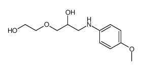 1-p-anisidino-3-(2-hydroxy-ethoxy)-propan-2-ol Structure