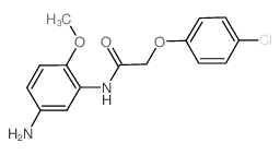 N-(5-Amino-2-methoxyphenyl)-2-(4-chlorophenoxy)-acetamide结构式