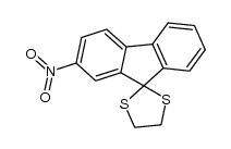 9,9-(ethylenedithio)-2-nitrofluorene Structure