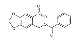 (6-nitrobenzo[d][1,3]dioxol-5-yl)methyl benzoate Structure