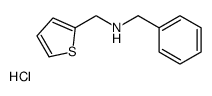 1-phenyl-N-(thiophen-2-ylmethyl)methanamine,hydrochloride Structure