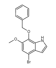 7-benzyloxy-4-bromo-6-methoxy-1H-indole Structure