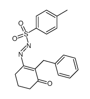 2-benzyl-3-(((4-methylphenyl)sulfonyl)azo)cyclohex-2-en-1-one Structure