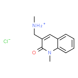 1-Methyl-3-((methylamino)methyl)quinolin-2(1H)-one hydrochloride结构式