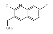 2-Chloro-3-ethyl-7-fluoroquinoline Structure