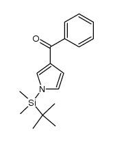 (1-(tert-butyldimethylsilyl)-1H-pyrrol-3-yl)(phenyl)methanone结构式