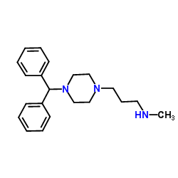 3-[4-(Diphenylmethyl)-1-piperazinyl]-N-methyl-1-propanamine Structure