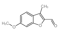 2-BENZOFURANCARBOXALDEHYDE, 6-METHOXY-3-METHYL-结构式