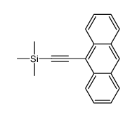 2-anthracen-9-ylethynyl(trimethyl)silane结构式