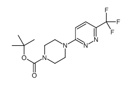 4-[6-(Trifluoromethyl)-3-pyridazinyl]-1-piperazinecarboxylic acid,tert-butyl ester结构式