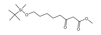 3-oxo-8-(tert-butyldimethylsiloxy)octanoic acid methyl ester结构式