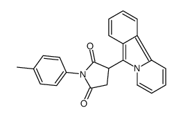 1-(4-methylphenyl)-3-pyrido[1,2-b]isoindol-6-ylpyrrolidine-2,5-dione结构式