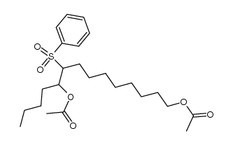 Benzenesulfonyl-9 tetradecanediol-1,10 diacetate Structure