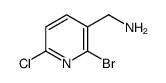 (2-bromo-6-chloropyridin-3-yl)methanamine结构式