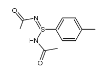 N-(acetamido(p-tolyl)-l4-sulfanylidene)acetamide Structure