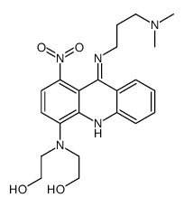 2-[[9-[3-(dimethylamino)propylamino]-1-nitroacridin-4-yl]-(2-hydroxyethyl)amino]ethanol结构式