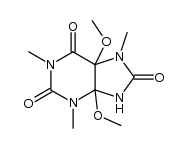 4,5-dimethoxy-1,3,7-trimethyl-tetrahydro-purine-2,6,8-trione Structure