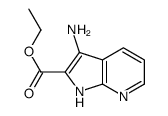 Ethyl 3-amino-1H-pyrrolo[2,3-b]pyridine-2-carboxylate结构式