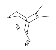 8,9-dimethylbicyclo[3.2.2]nona-6,8-diene-6,7-dicarbonitrile Structure