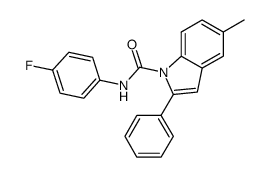 N-(4-fluorophenyl)-5-methyl-2-phenyl-1H-indole-1-carboxamide Structure