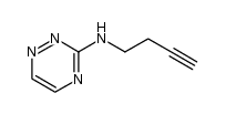 3-(3-butynyl-1-amino)-1,2,4-triazine Structure