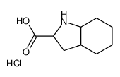 2,3,3a,4,5,6,7,7a-octahydro-1H-indole-2-carboxylic acid,hydrochloride结构式