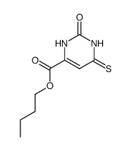 2-Oxo-6-thioxo-1,2,3,6-tetrahydro-pyrimidine-4-carboxylic acid butyl ester结构式