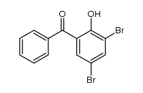 2-hydroxy-3,5-dibromobenzophenone结构式
