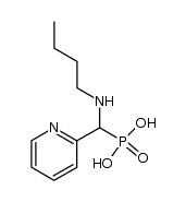 2-pyridylmethyl(N-butylamino)phosphonic acid结构式