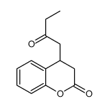 4-(2-oxobutyl)-3,4-dihydrochromen-2-one结构式