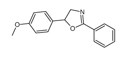 5-(4-methoxyphenyl)-2-phenyl-4,5-dihydro-1,3-oxazole结构式