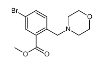 methyl 5-bromo-2-(morpholinomethyl)benzoate结构式
