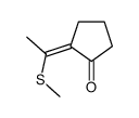 2-(1-methylsulfanylethylidene)cyclopentan-1-one结构式
