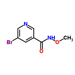 5-Bromo-N-methoxypyridine-3-carboxamide Structure