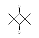 1,1,3,3-tetramethyl-2,4-dichlorocyclobutane结构式