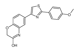 6-[2-(4-methoxyphenyl)-1,3-thiazol-4-yl]-4H-1,4-benzoxazin-3-one Structure