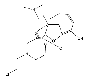 7-bis(beta-chloroethyl)aminomethyl-6,14-endoethenotetrahydrooripavine结构式