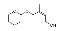 (Z)-3-methyl-4-[(tetrahydro-2H-pyran-2-yl)oxy]but-2-en-1-ol结构式