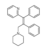 2-(1,2-diphenyl-3-piperidino-cis-propenyl)-pyridine结构式