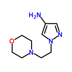 1-[2-(4-Morpholinyl)ethyl]-1H-pyrazol-4-amine结构式