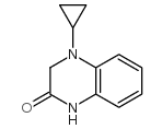 2(1H)-Quinoxalinone,4-cyclopropyl-3,4-dihydro-(9CI)结构式